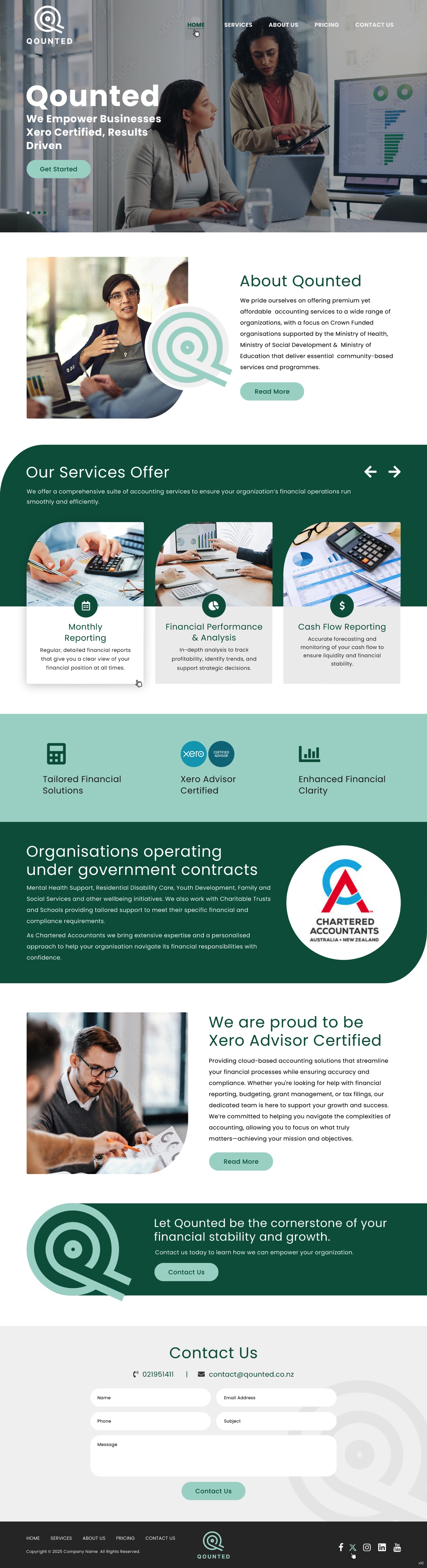 Web Design by pb for Qounted | Design #35530238