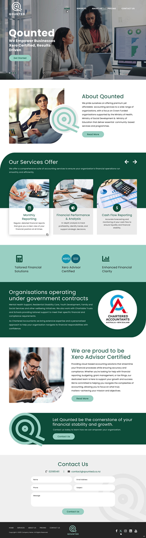 Web Design by pb for Qounted | Design: #35530238