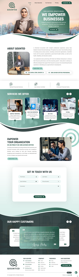 Web Design by pb for Qounted | Design: #35530239