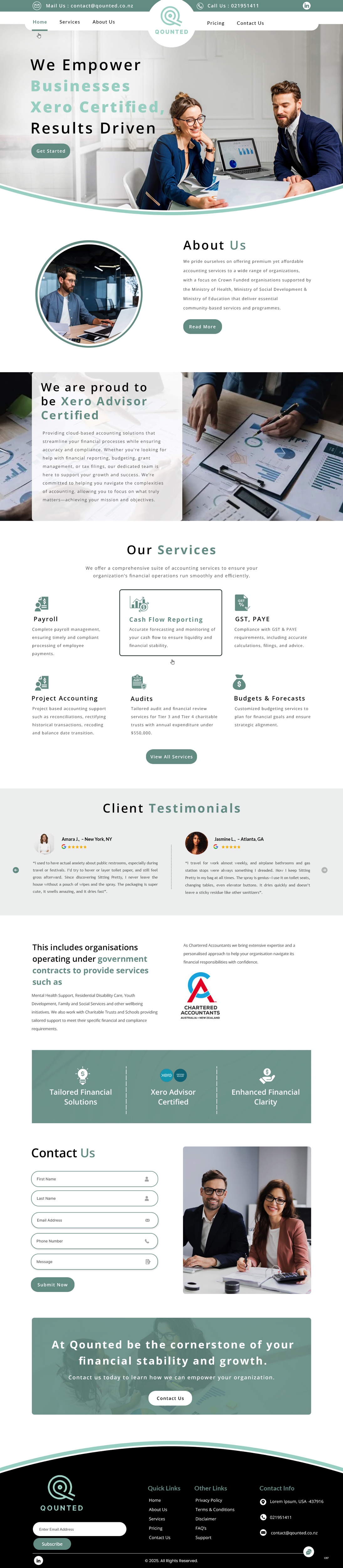 Web Design by pb for Qounted | Design #35530240