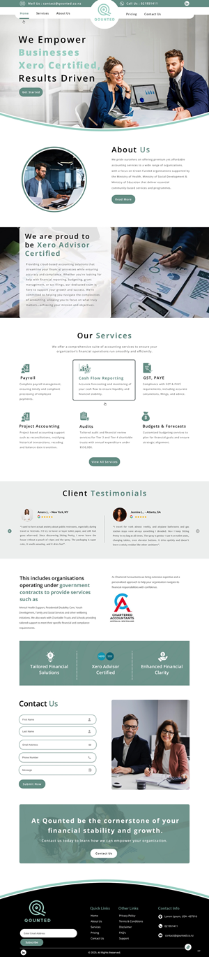 Web Design by pb for Qounted | Design: #35530240