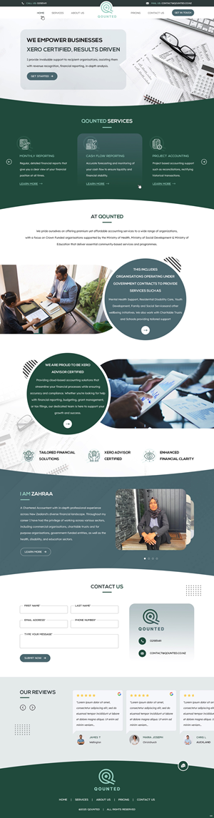 Web Design by pb for Qounted | Design: #35530241