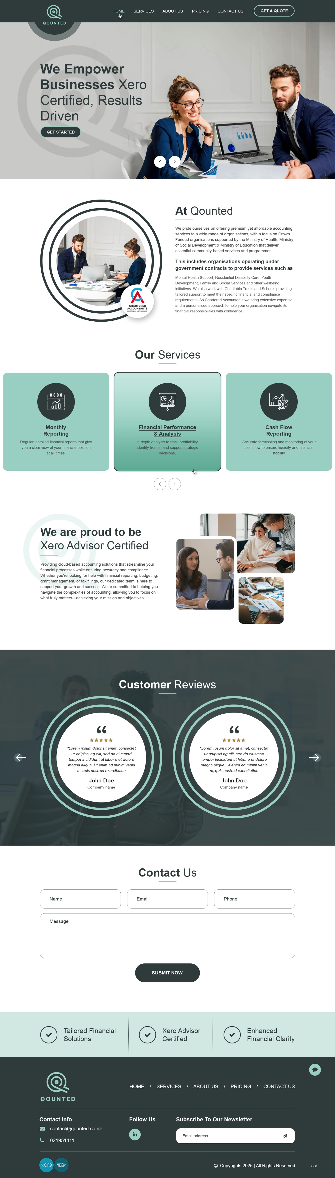 Diseño Web por pb para Qounted | Diseño #35530242