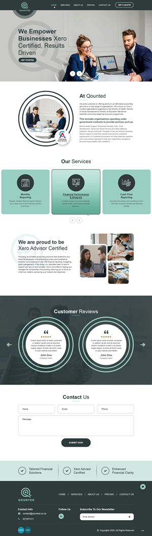 Web Design by pb for Qounted | Design: #35530242