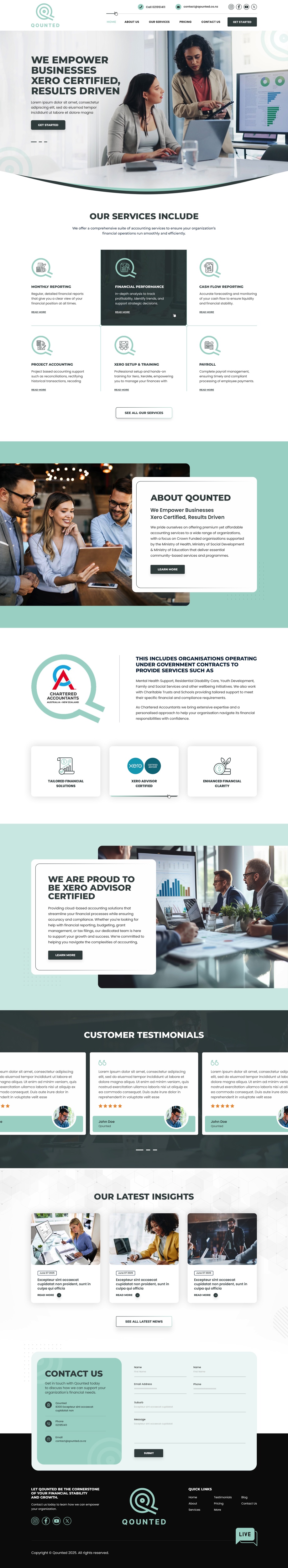 Web Design by pb for Qounted | Design #35530243