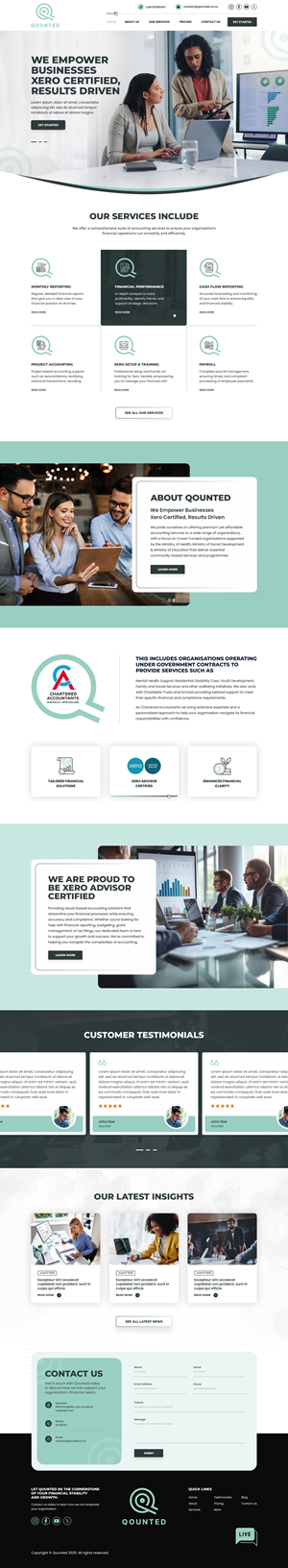 Web Design by pb for Qounted | Design: #35530243