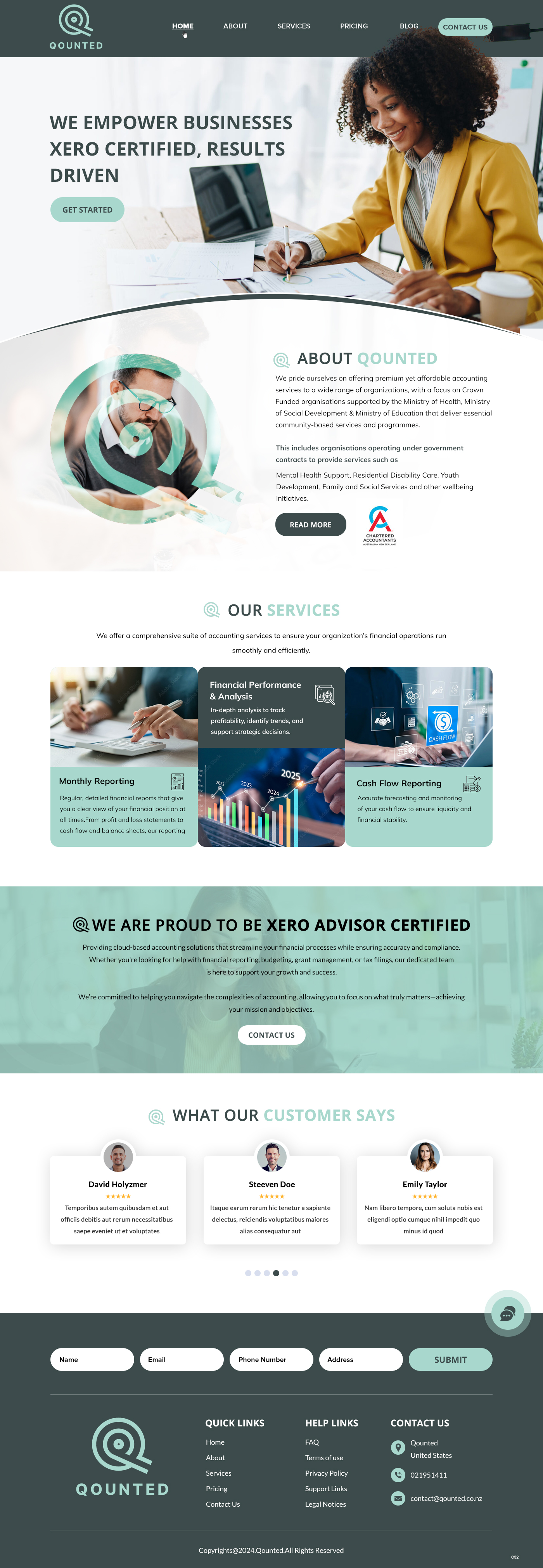 Web Design par pb pour Qounted | Design #35530245