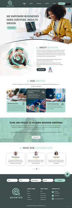 Web Design by pb for Qounted | Design: #35530245