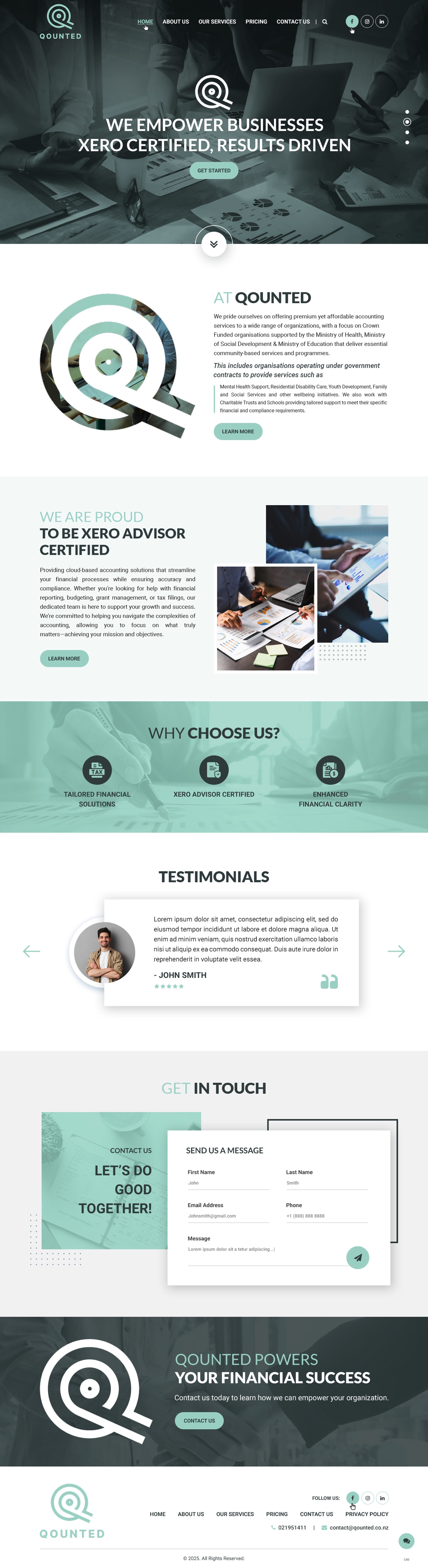 Web Design by pb for Qounted | Design #35530246