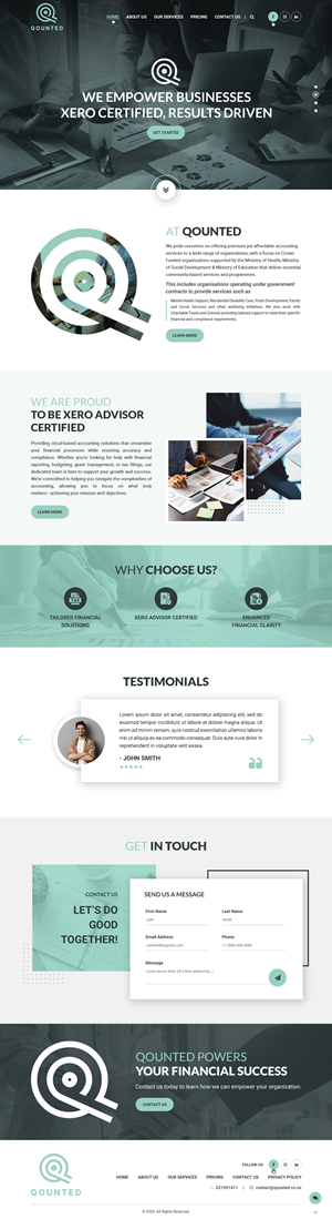Web Design by pb for Qounted | Design: #35530246