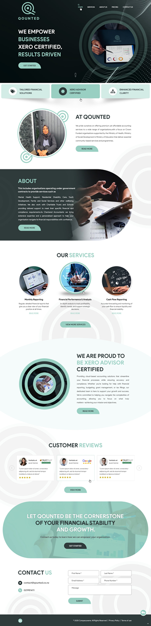 Web Design by pb for Qounted | Design: #35530248