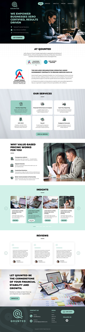Web Design by pb for Qounted | Design: #35530249