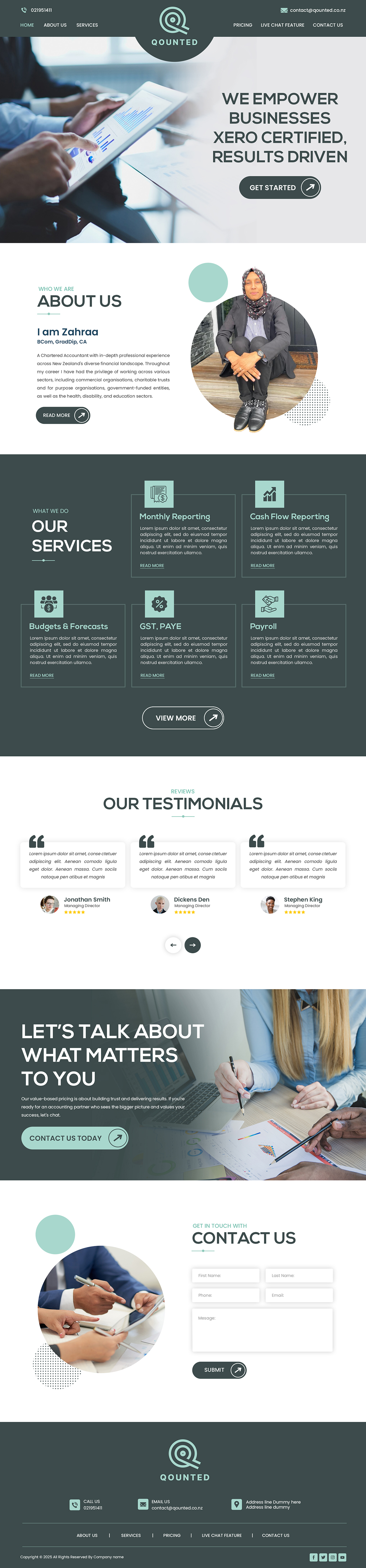 Web Design by Creations Box 2015 for Qounted | Design #35528210