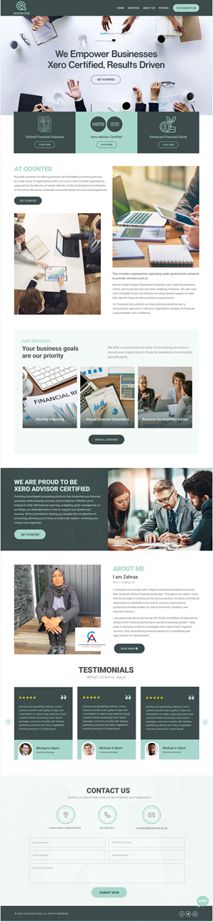 Web-Design von Dream Logo Design für Qounted | Design: #35529397