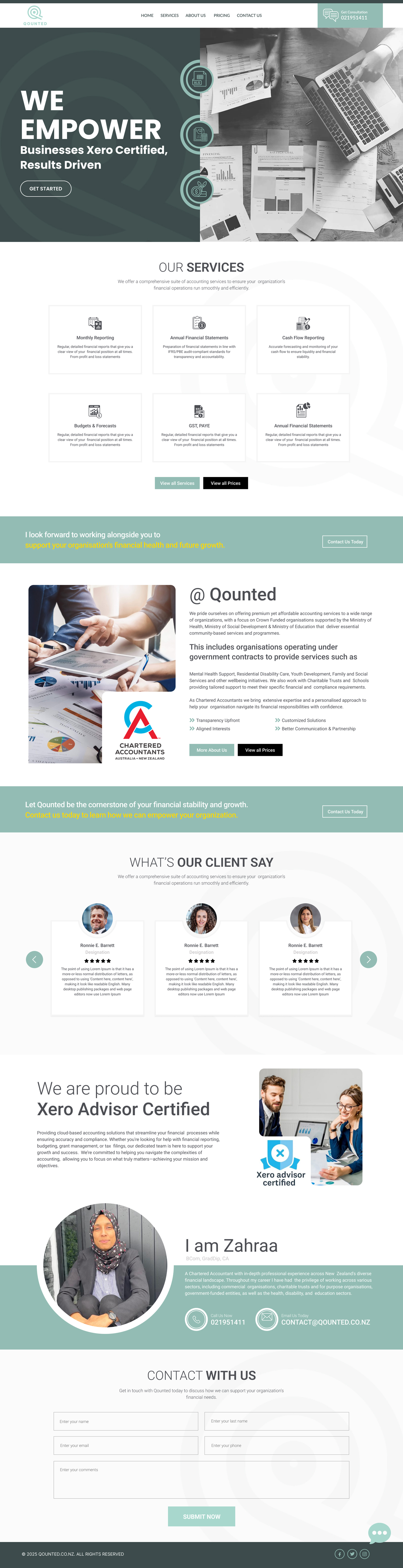 Web Design by Dream Logo Design for Qounted | Design: #35529398