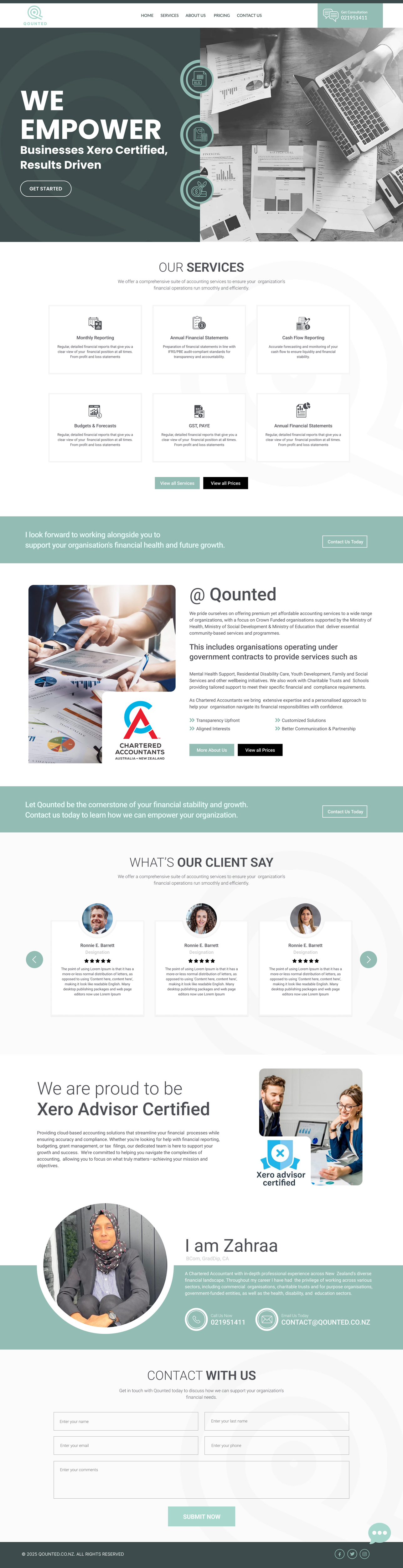 Web Design par Dream Logo Design pour Qounted | Design #35533231