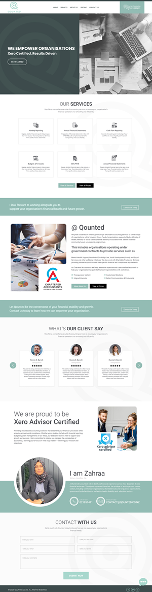 Web-Design von Dream Logo Design für Qounted | Design: #35558077
