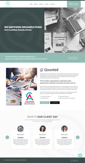 Web-Design von Dream Logo Design für Qounted | Design: #35566433