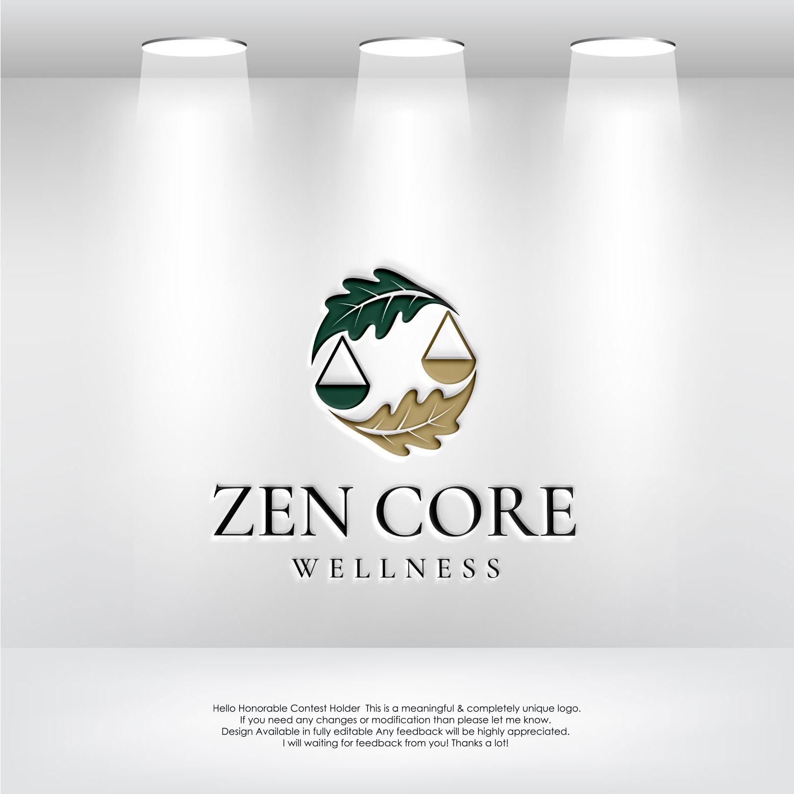Diseño de Logo por LogoEon para Zen Core Wellness  | Diseño #35525626