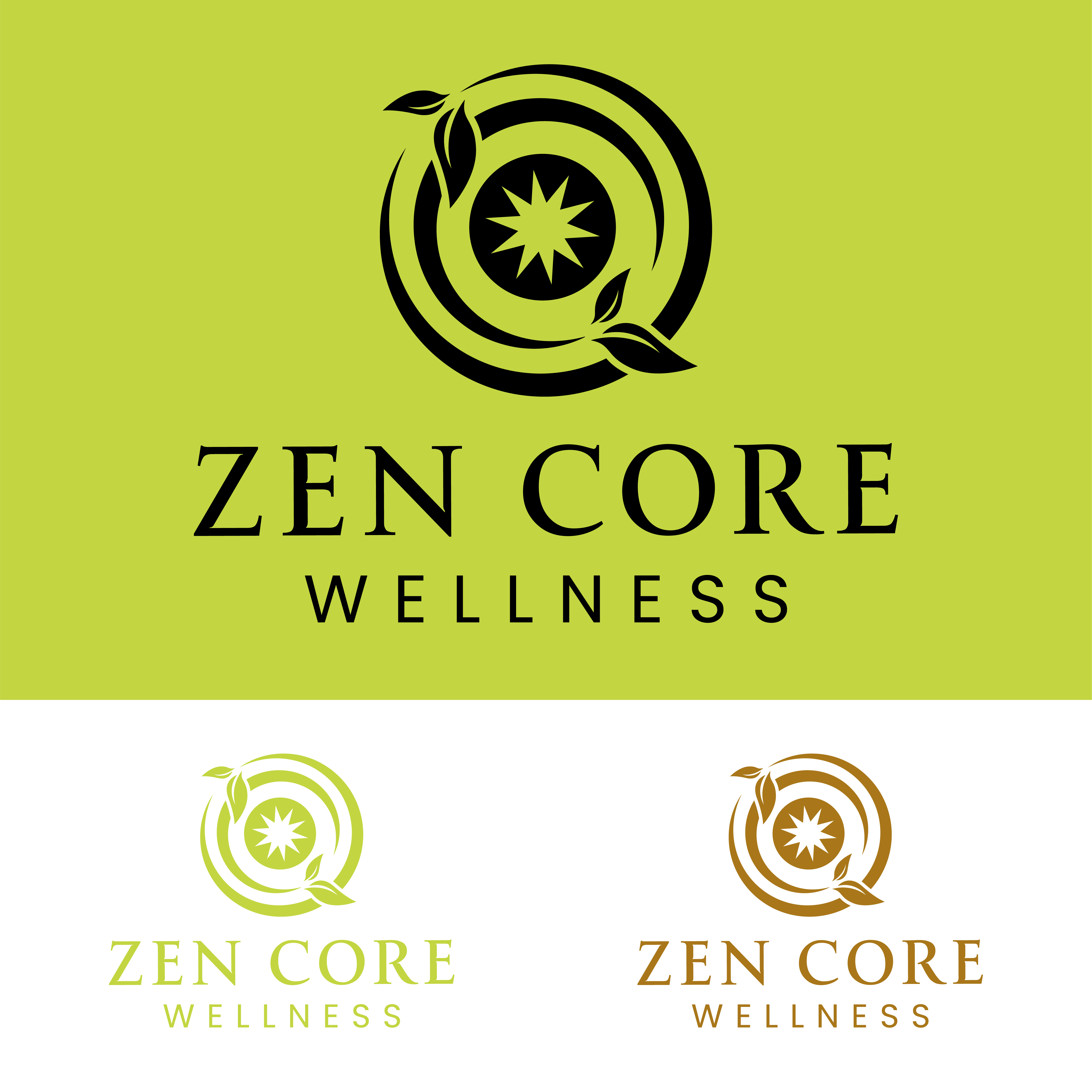 Logo Design by John Mark Arts for Zen Core Wellness  | Design #35523100