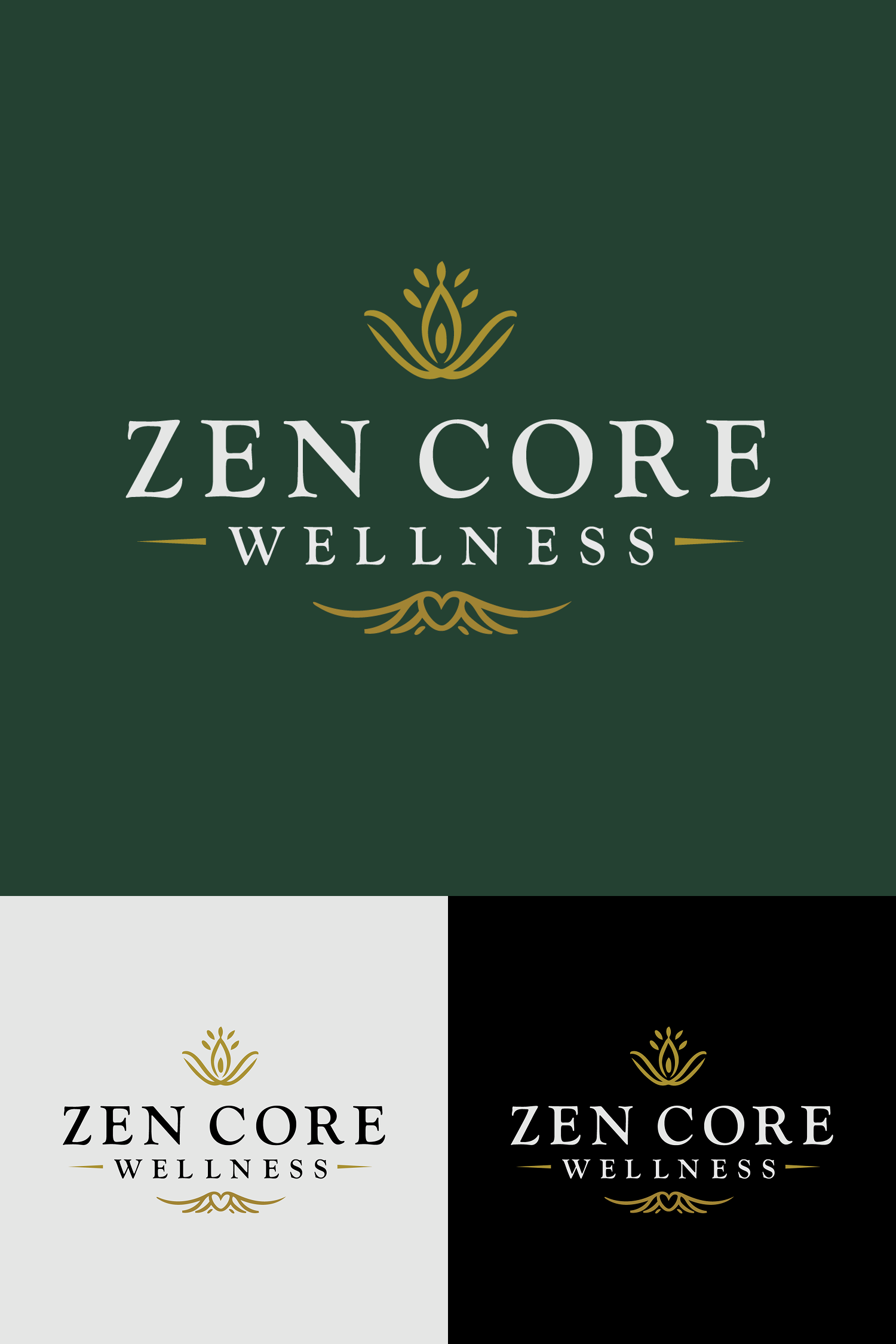 Logo Design by designs by Dylan for Zen Core Wellness  | Design #35526606