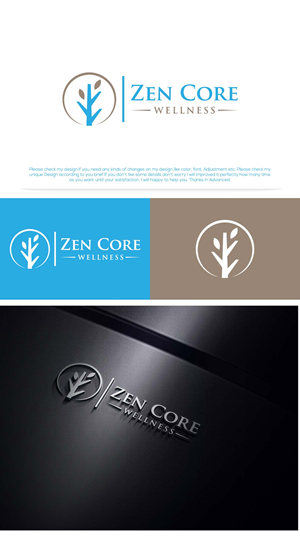 Logo Design by Logo Care. for Zen Core Wellness  | Design: #35533491