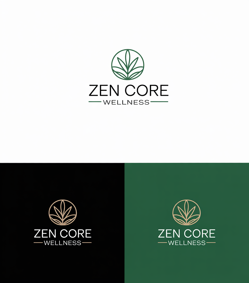 Logo Design by Pixel Rashida for Zen Core Wellness  | Design #35529495
