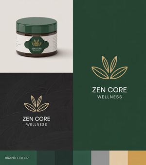 Logo Design by Pixel Rashida for Zen Core Wellness  | Design: #35533593