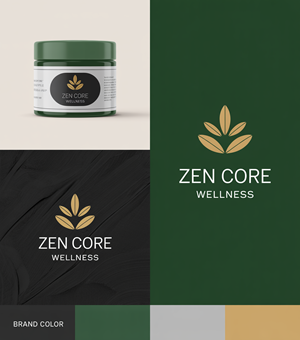 Logo Design by Pixel Rashida for Zen Core Wellness  | Design: #35533599