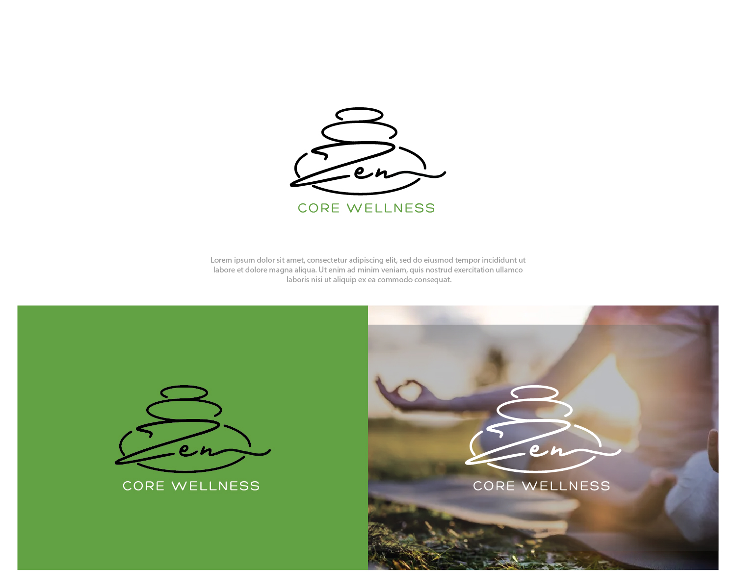 Diseño de Logo por Maxo-Biz para Zen Core Wellness  | Diseño #35529643