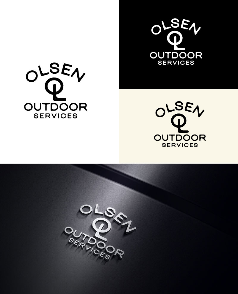 Logo Design by Cliping_path for Olsen Outdoor Services | Design #35563099