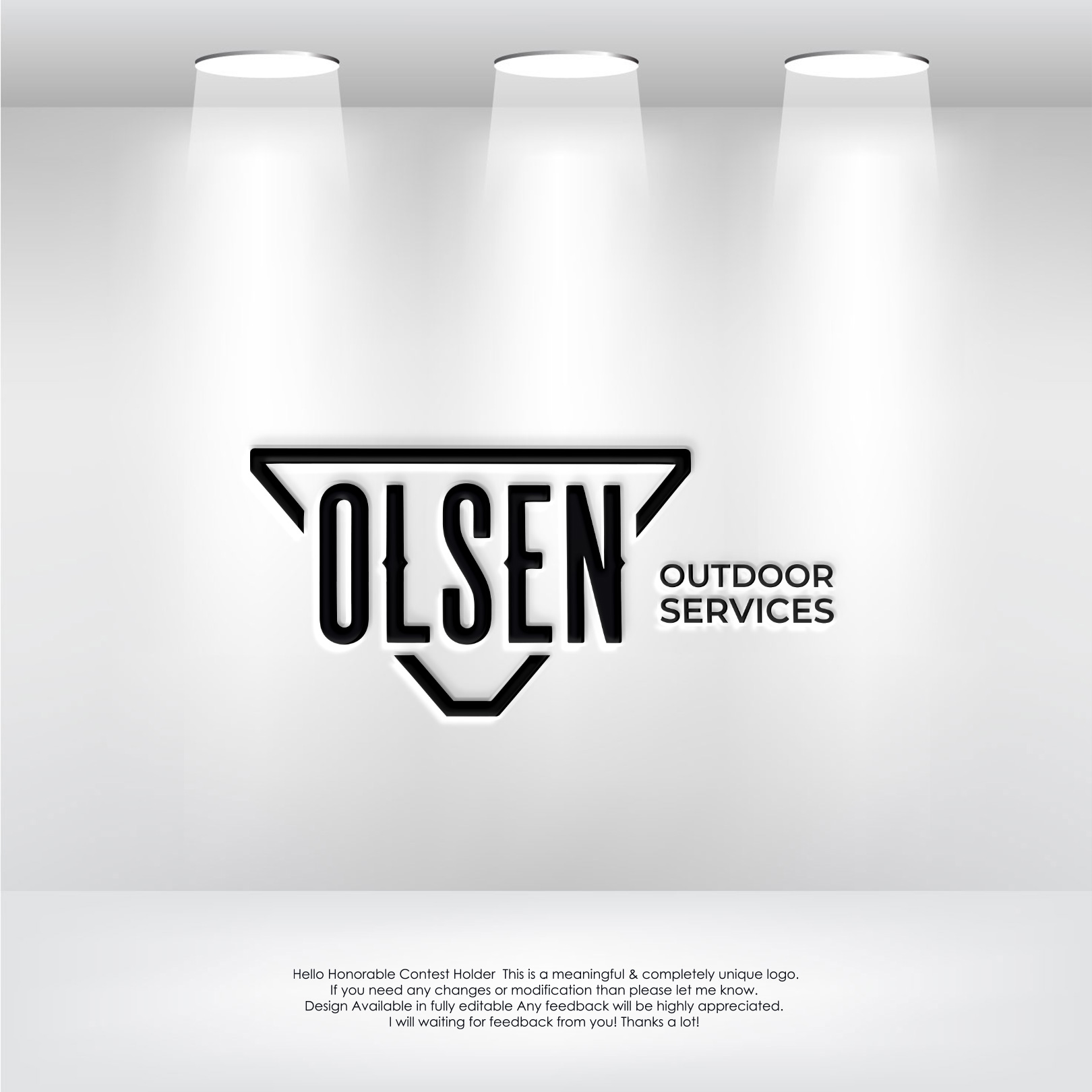 Logo Design by LogoEon for Olsen Outdoor Services | Design #35529841
