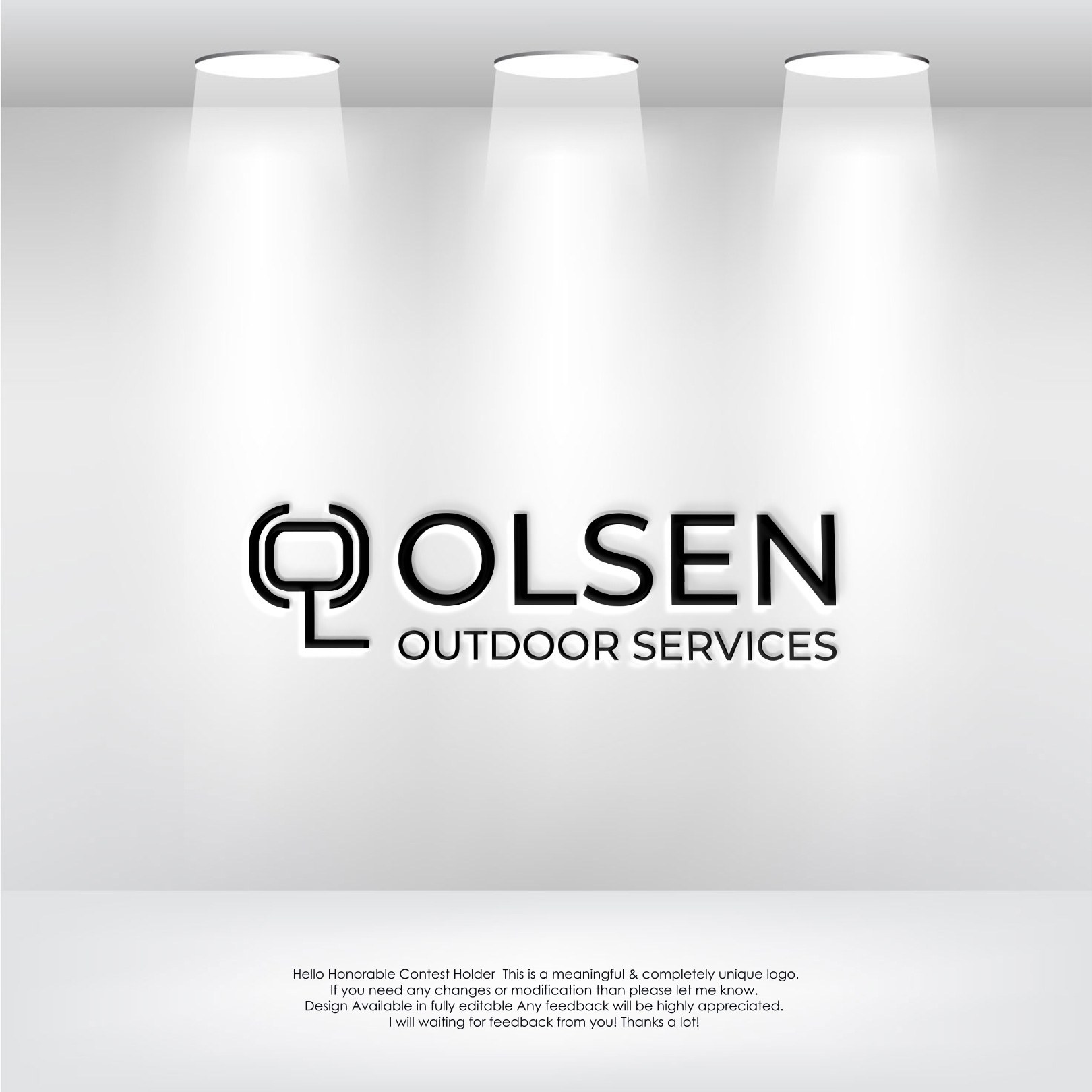 Logo Design by LogoEon for Olsen Outdoor Services | Design #35529858