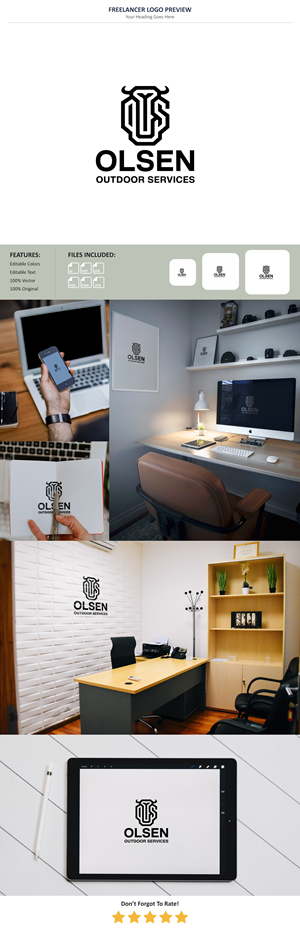 Logo Design by VectorForge for Olsen Outdoor Services | Design: #35536026