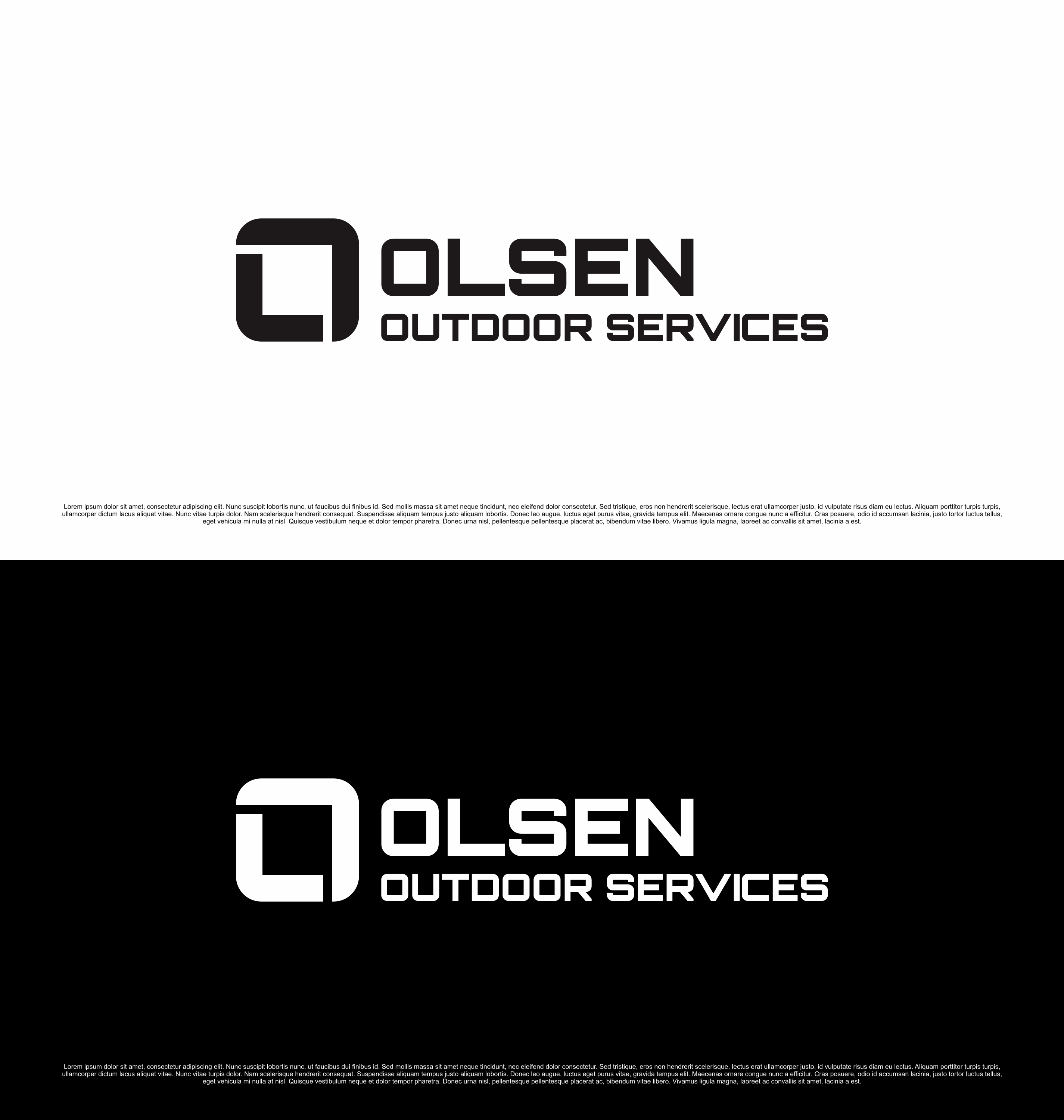 Logo-Design von saesean für Olsen Outdoor Services | Design #35530075