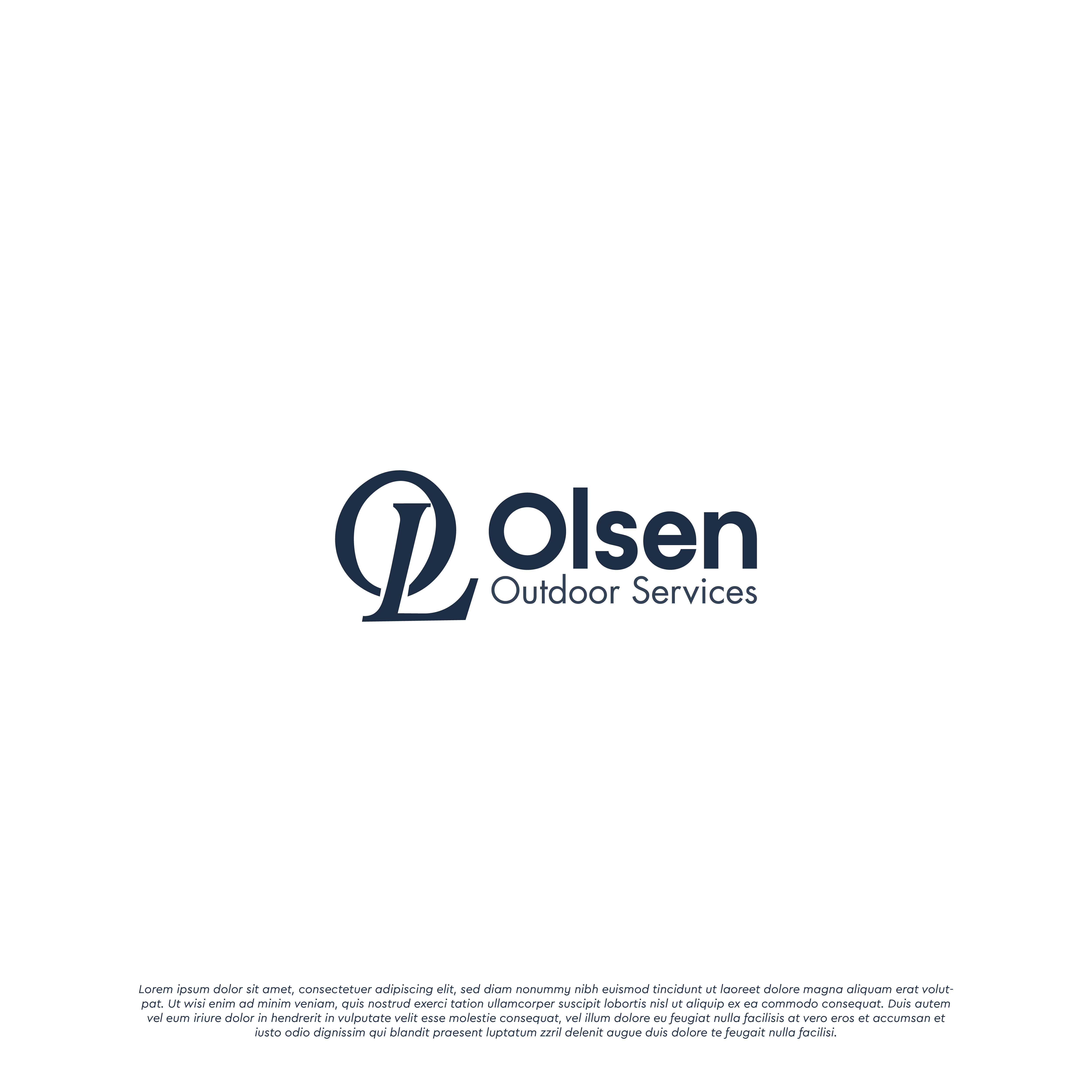 Logo Design by BEJIN for Olsen Outdoor Services | Design #35531771