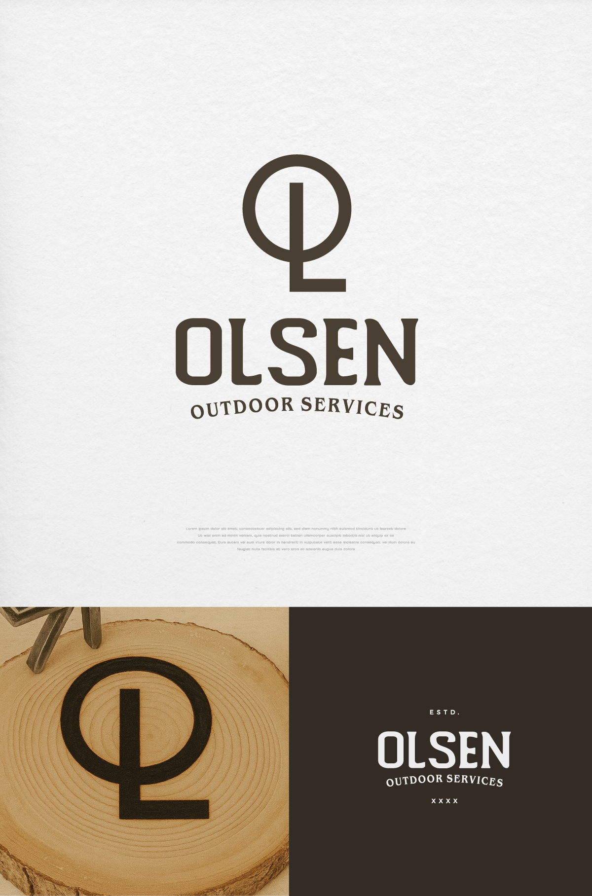 Logo Design by apik. for Olsen Outdoor Services | Design #35532167