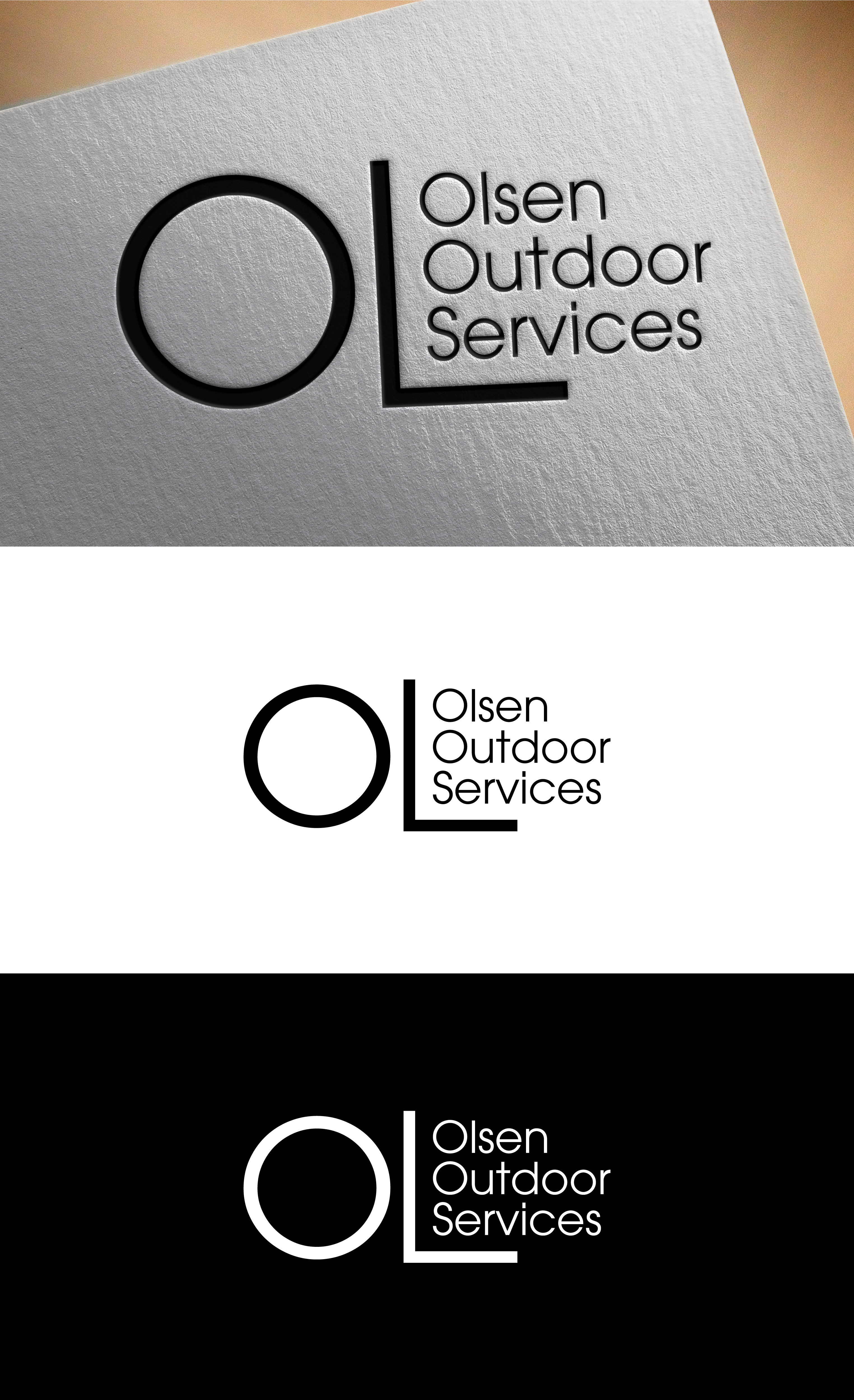 Logo Design by AKTech for Olsen Outdoor Services | Design #35533373