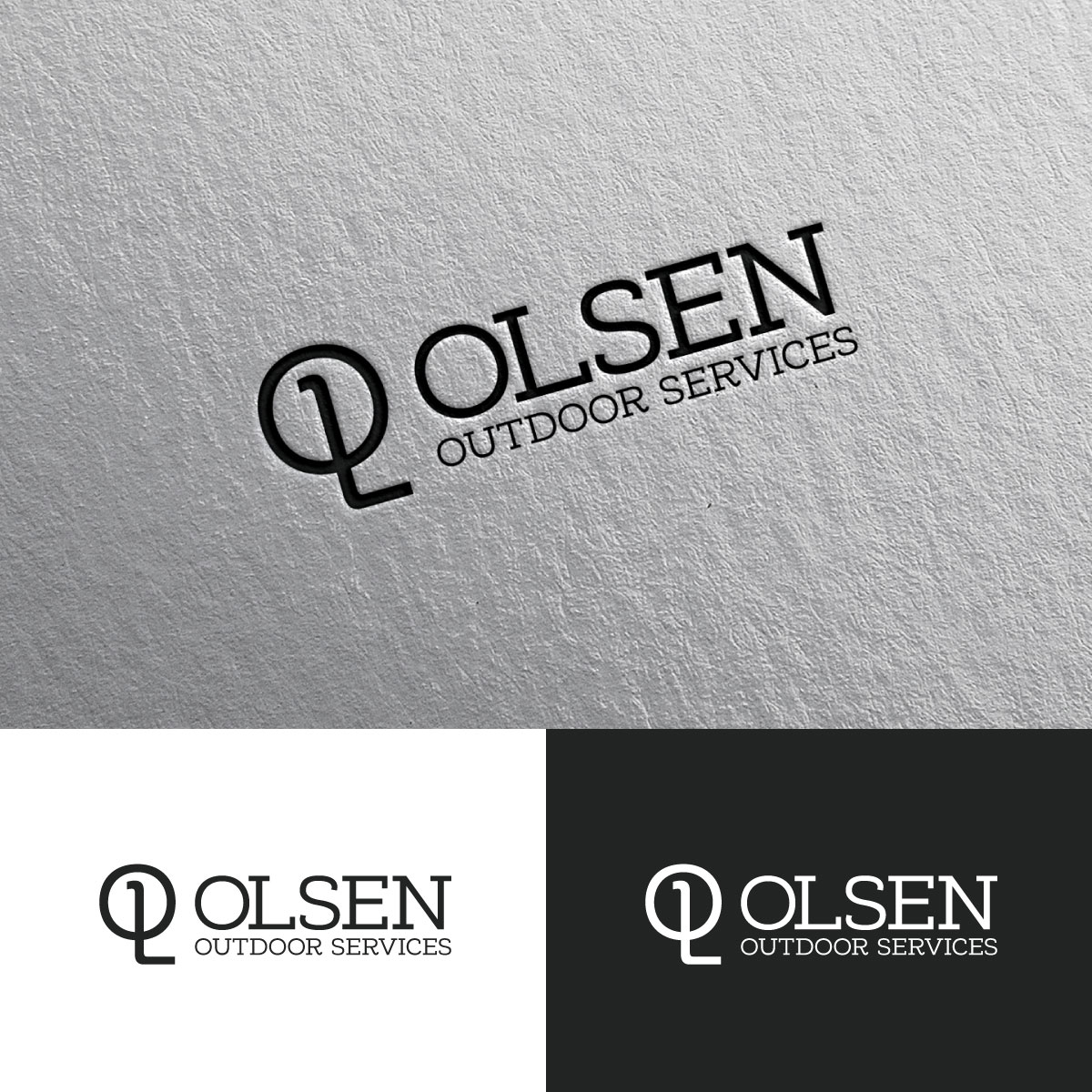 Logo-Design von Alex Henry für Olsen Outdoor Services | Design #35525932