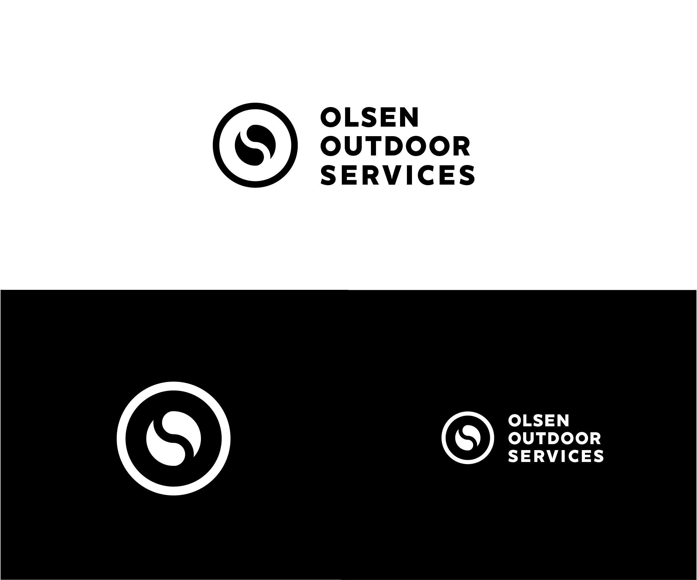 Logo Design by Drawing Room for Olsen Outdoor Services | Design #35528270