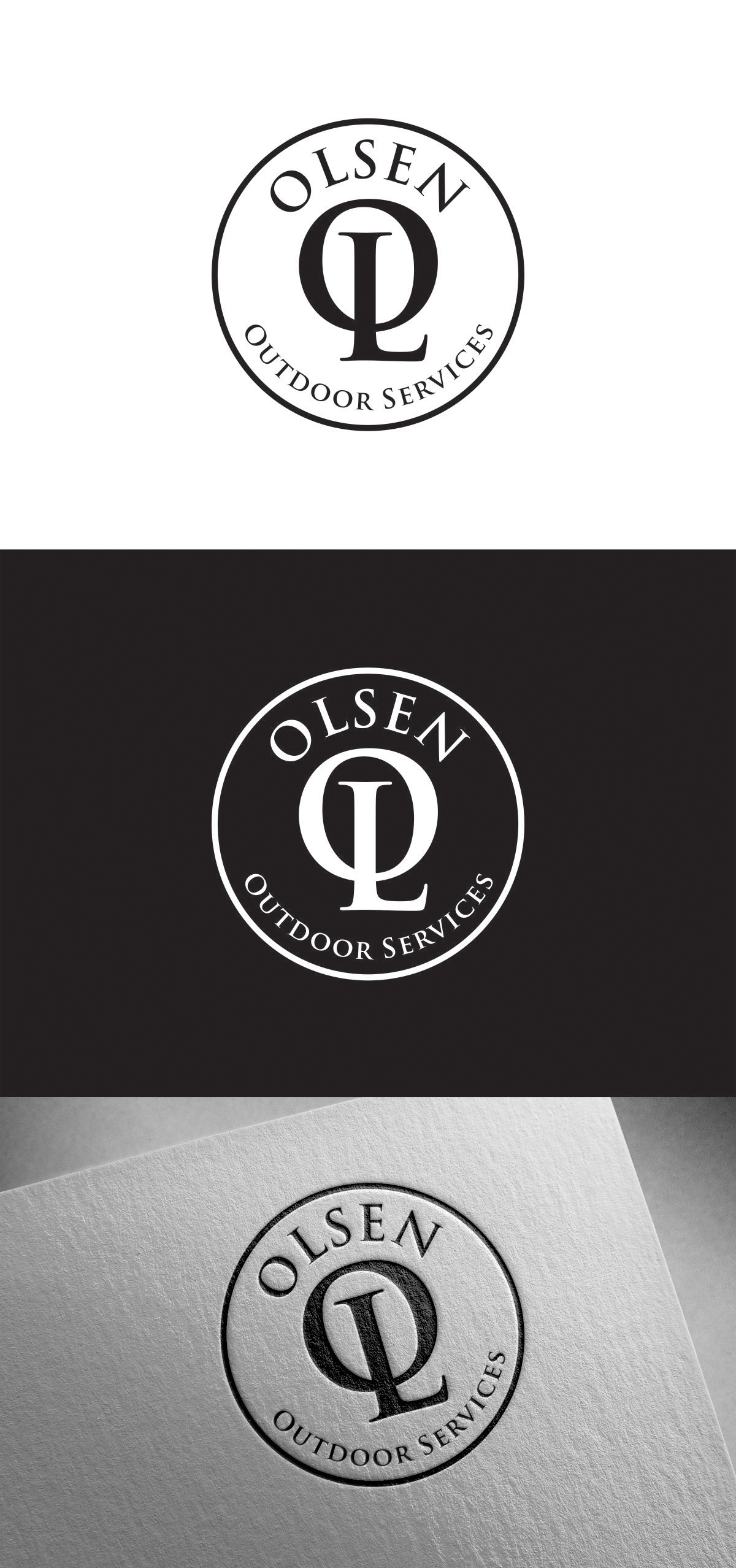 Logo Design by LordRam for Olsen Outdoor Services | Design #35526866