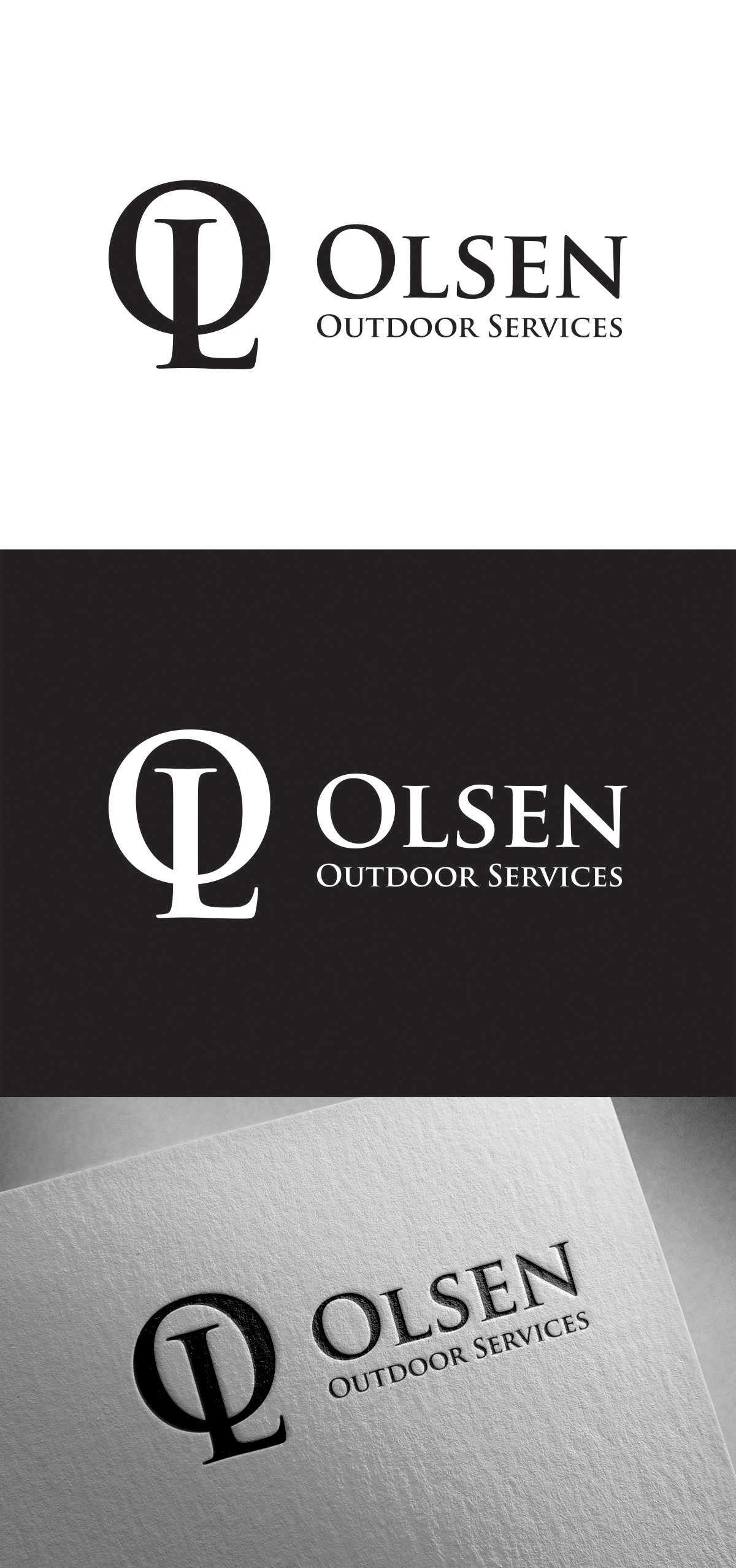 Logo Design by LordRam for Olsen Outdoor Services | Design #35526867