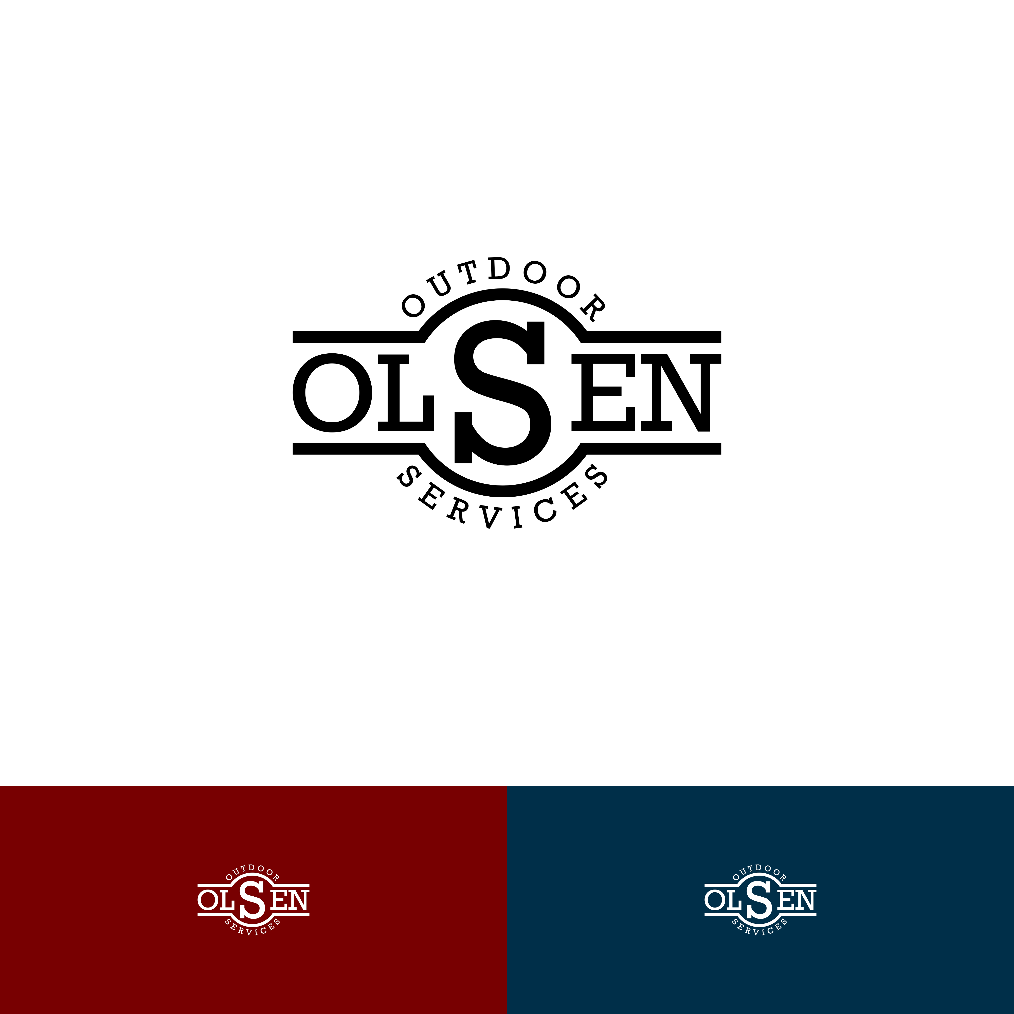 Logo Design by RezaRio for Olsen Outdoor Services | Design #35565911