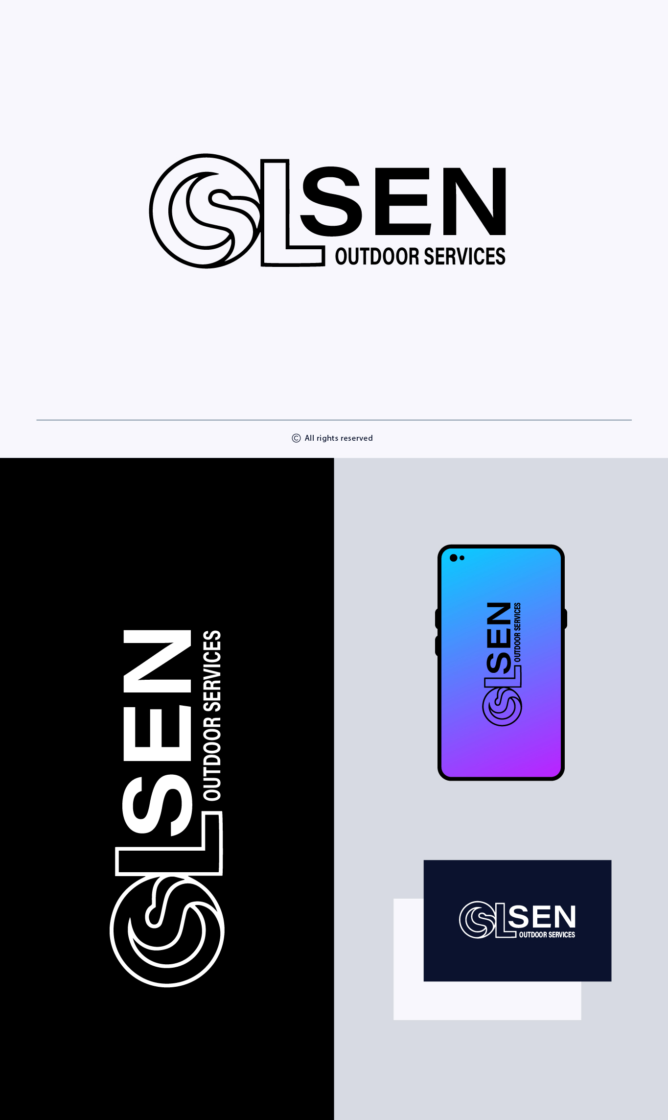 Logo Design by Sabarr for Olsen Outdoor Services | Design #35537966
