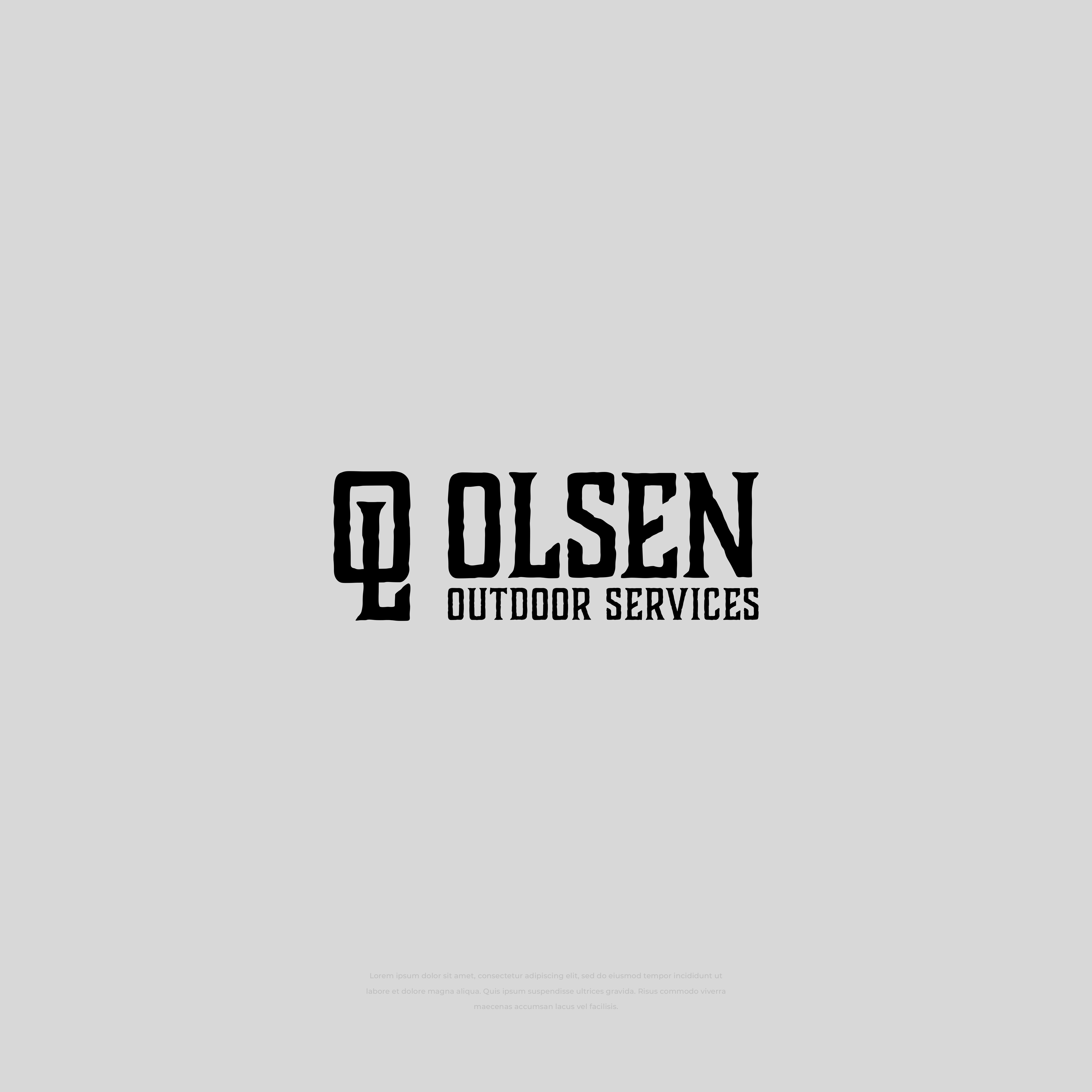 Logo Design by vramar.roy for Olsen Outdoor Services | Design #35532626