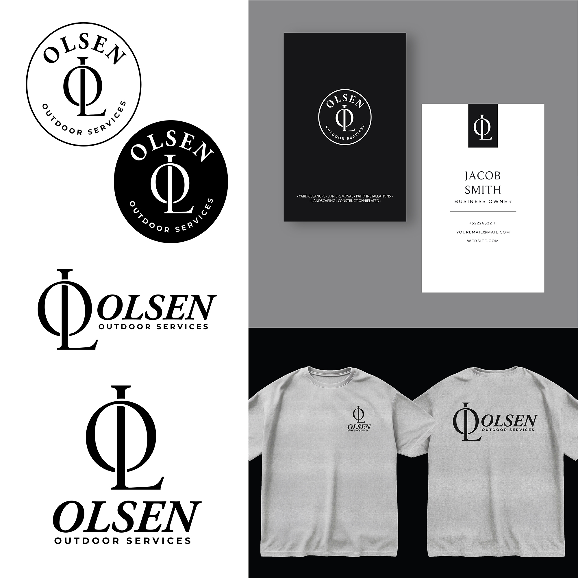 Logo Design by HudzDesigns for Olsen Outdoor Services | Design #35526341