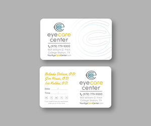 Business Card Design by Andrés Sebastián for Eye Care Center | Design: #35538484