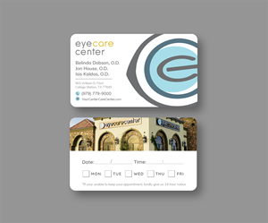 Design de Carte de Visite par Andrés Sebastián pour Eye Care Center | Design : #35547986