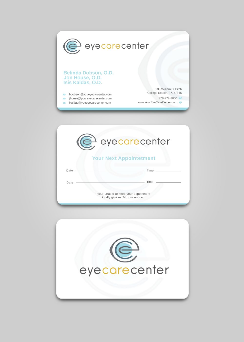 Diseño de Tarjeta de Presentación por Graphixpointt para Eye Care Center | Diseño #35528982