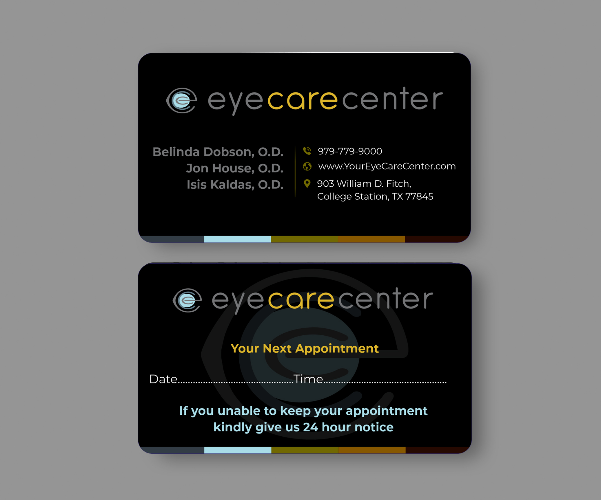 Visitenkarten-Design von designer1975 für Eye Care Center | Design #35529712